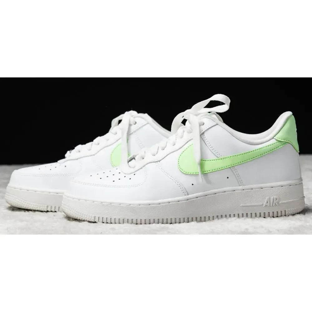 Nike Air Force 1 07 Next Nature White Lime Blast Sneakers Womens 9.5 DD8959-114